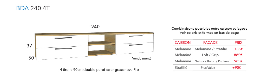 rangements/TV BDA 240 4T 2016